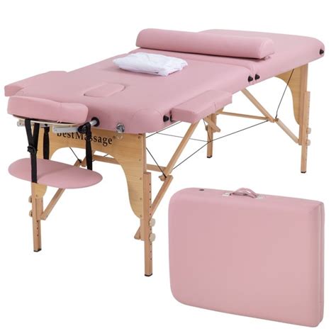 Portable Massage Table Massage Bed Spa Bed 2 Fold Massage Table Height