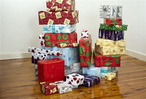 Boxes Wrapped In Paper With Christmas Patterns 8223 Stockarch Free