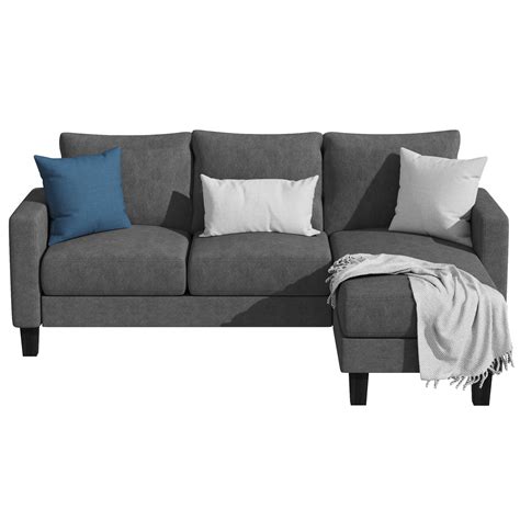 Buy Homall Convertible Sectional Sofa Couch Modern Linen Fabric L