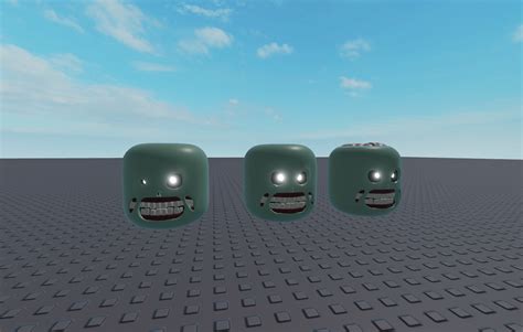 What Do You Guys Think Of Theses Zombies Heads Ive Made Rroblox