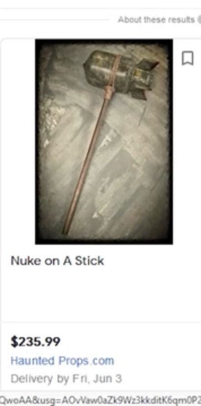 Nuke On A Stick 999 Explosion 999 Radiation Ritemshop