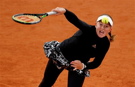 Jelena ostapenko's tennis is a bouquet of fireworks. PIX: Ostapenko stuns Pliskova; Easy for Djokovic, Tsitsipas - Rediff Sports