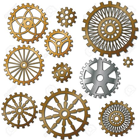 Clock Gears Stock Vector Illustration And Royalty Free Clock Gears