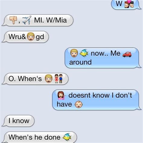 Best Emoji Conversation Ever Funny Emoji Texts Funny Texts Funny