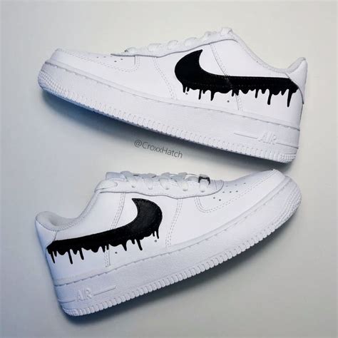 Dripping Paint Air Force 1 Custom Sneakers Etsy Custom Nike Shoes