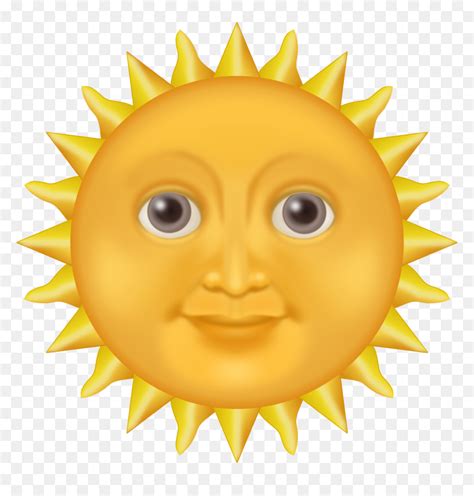 Sun Emoji Png Transparent Png Vhv