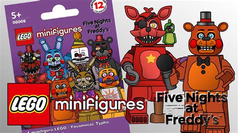 Lego Five Nights At Freddys Parte 2 Minifiguras Custom Ynsomniac