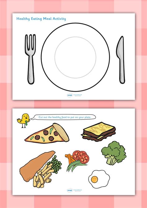 Printable Healthy Food Worksheet