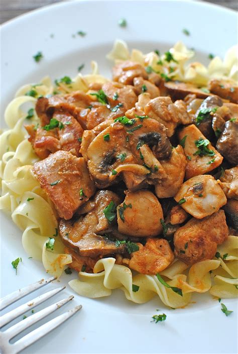 Stroganoff is one of those foods that have transcended geographic and culinary boundaries, like i've seen versions of stroganoff made with literally dozens of ingredients, but i believe it's possible to. Chicken Stroganoff | Bev Cooks