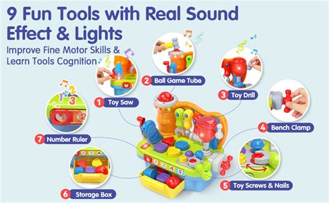 Baby Toys 12 18 Months Development 9 In 1 Multifunction Music Light
