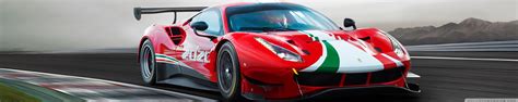 Ferrari 488 Gt3 Evo Race Car 2020 Ultra Hd Desktop Background Wallpaper