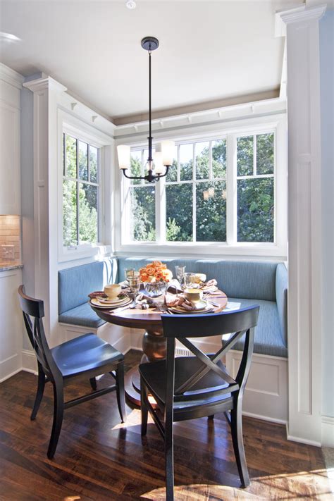 Window treatment ideas {bay windows}. Dazzling breakfast nooks in Kitchen Traditional with ...