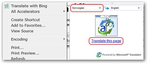 Translate Languages In Ie 8 With Bing Translator Tips General News