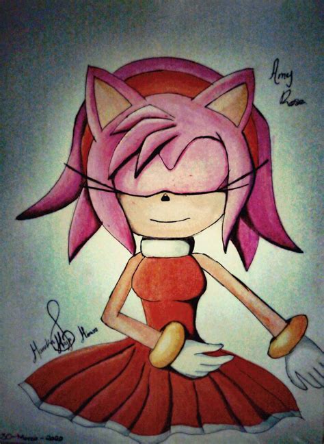 Un Dibujo De Amy Rose Sonic The Hedgehog Español Amino