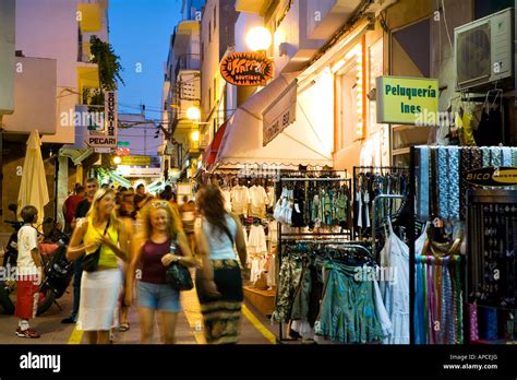 Shopping, Sant Antoni de Portmany, Ibiza, Balearic Islands, Spain Stock