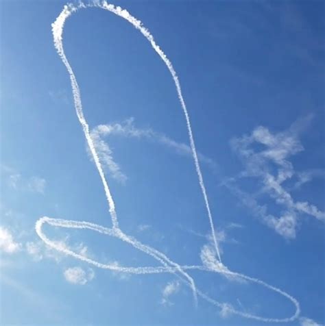 Naval Pilots Can Be Cocky Us Jet Fighter Pilot Draws Phallic Symbol In The Sky 1reddrop