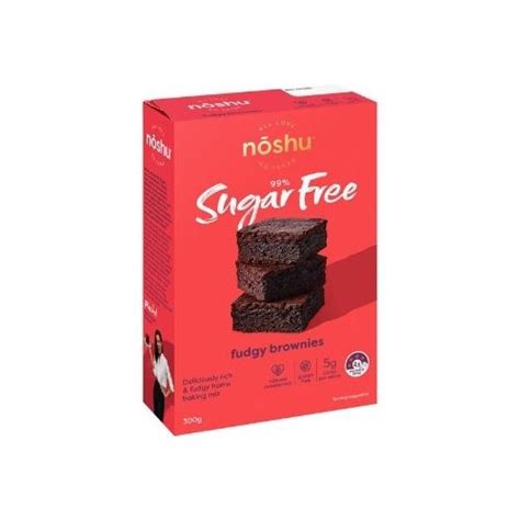 Noshu Fudgy Brownies Mix 300g Low Calorie Emporium