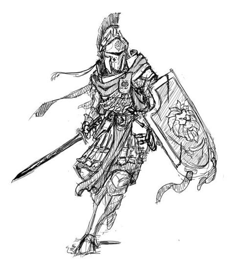Fantasy Character Design Warrior Drawing Knight Drawing