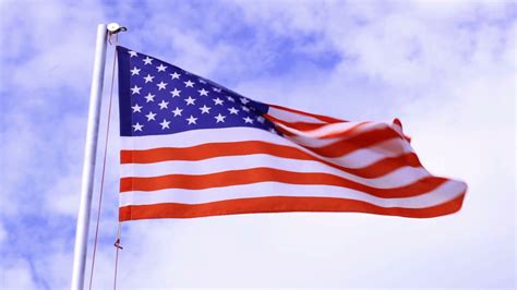 American Flag Waving Video Download American Flag Waving Against Blue