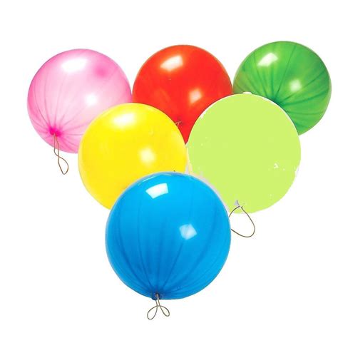 Punch Balloons Balls 12 Per Unit Assorted Colors