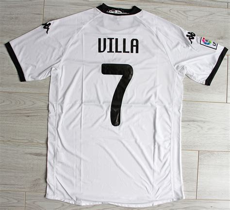 Koszulka Piłkarska Valencia Cf Retro Home 0910 Kappa 7 Villa Liga