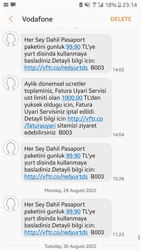 Vodafone Her Şey Dahil Pasaport Haksiz Aktivasyon Ve Fatura Şikayetvar