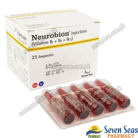 Neurobion Inj 25x3ml Seven Seas Pharmacy Pakistan Online Pharmacy