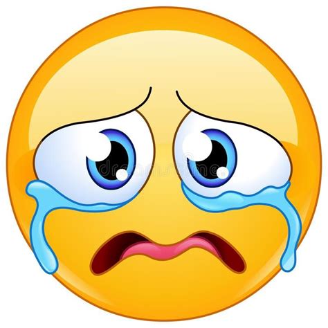 Crying Sad Face Transparent Sad Emoji A Very Upset Sad Crying Emoji