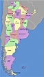 Mapa de Argentina con Nombres, Provincias y Capitales 【Para Descargar e ...