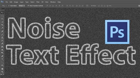 How To Create A Noise Text Effect In Photoshop Cs6 Youtube