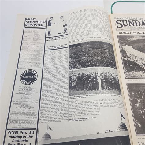 Great Newspapers Reprinted 13 1972 Sunday Pictorial April 1923