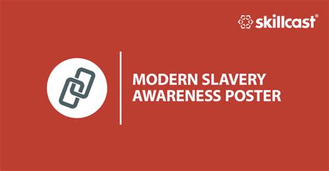 Modern Slavery Awareness Poster Skillcast