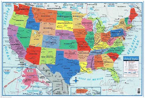 Giant Map Of The United States Us States Map