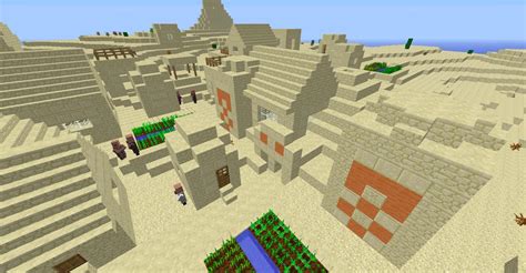 This Sand Temple Had Spawned Right In The Middle Of A Village Minecraft