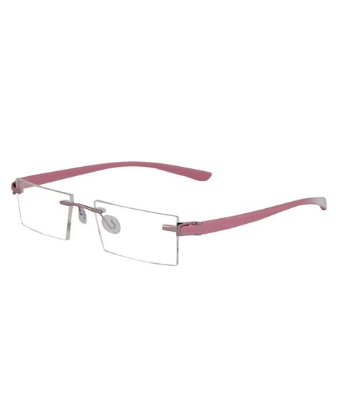 Zyaden Men Rectangle Rimless Frame Eyeglasses Buy Zyaden Men