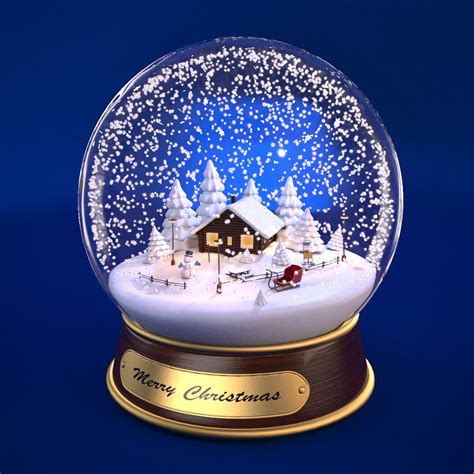 Max Christmas Snow Globe Christmas Snow Globes Christmas Mood Blue