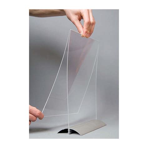 11 w x 8 5 h insert size clear acrylic sign holder w aluminum base