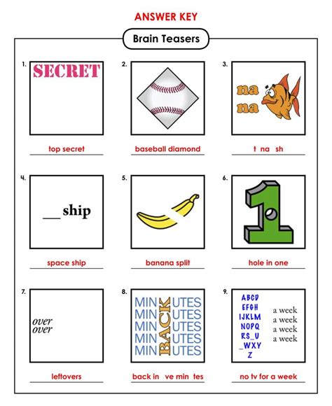 Printable Brain Teasers With Answers Customize And Print