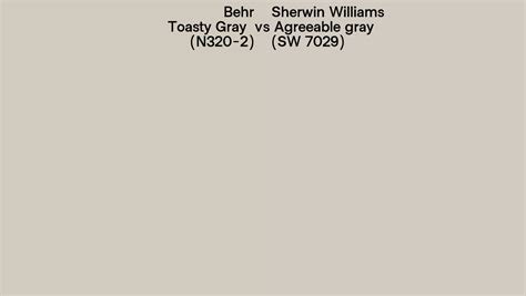 Behr Toasty Gray N Vs Sherwin Williams Agreeable Gray Sw
