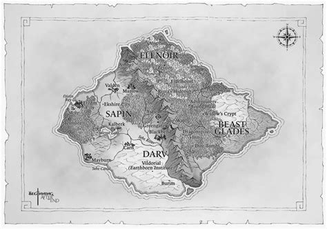 Map Of Dicathen The Beginning After The End Map Prints Vintage