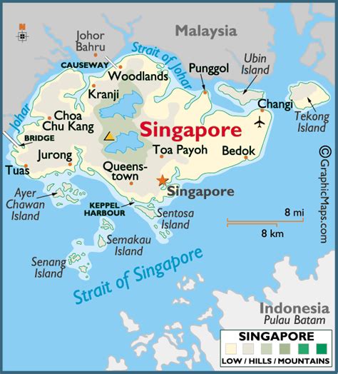 This singapore map is a great resource. Singapore Map