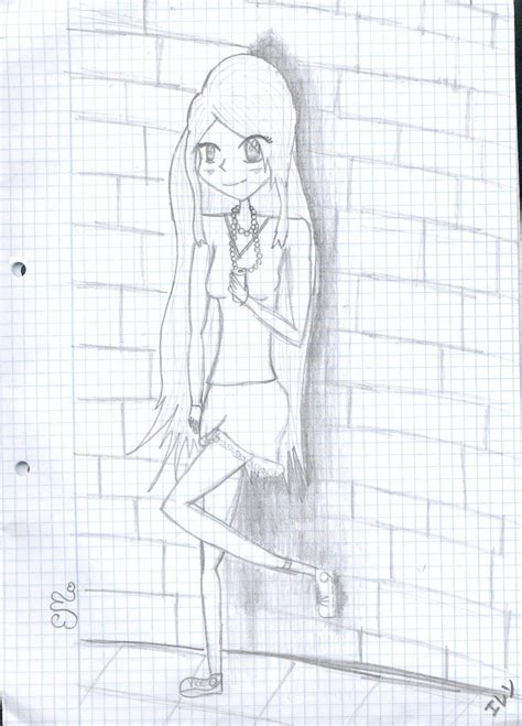 Manga Girl Leaning On Wall By MangaChibiAnimeLover On DeviantArt