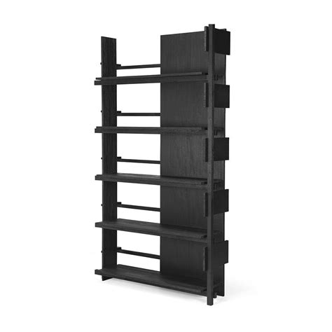 Abstract Modern Black Bookcase Maker And Moss