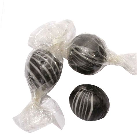 Black Hard Candy Balls Licorice • Wrapped Candy • Bulk Candy • Oh Nuts®