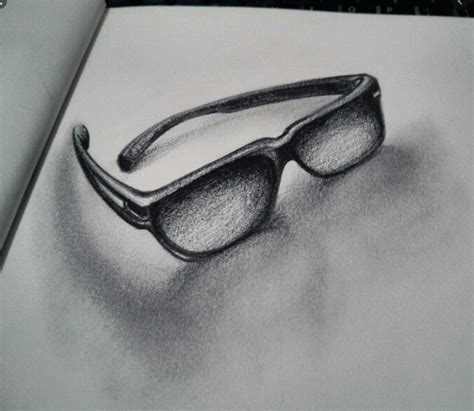 draw 3d glasses glasses sketch 3d drawings easy still life drawing