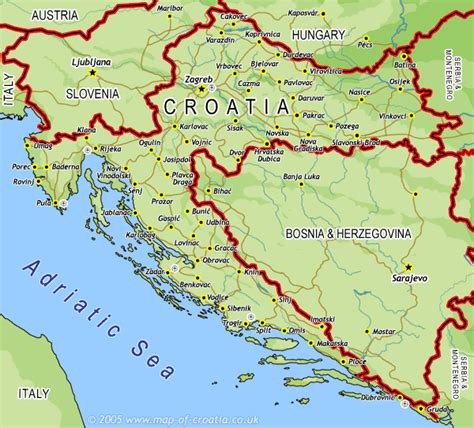 Large Map Of Croatia Croatia Atlas