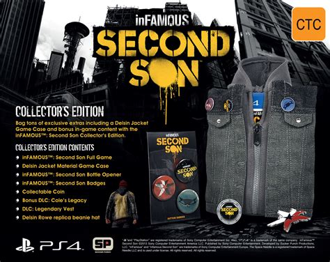 Infamous Second Son Collectors Edition Ps4 Buy Now At Mighty Ape Nz
