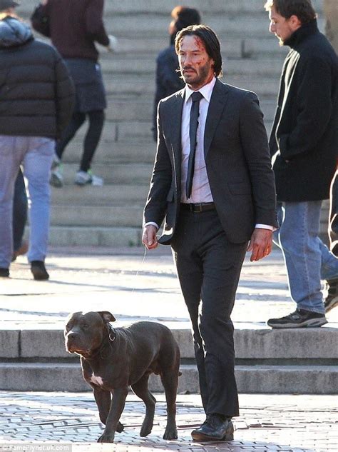 Maybe you would like to learn more about one of these? Keanu walks his his dog after shooting John Wick 2 | Rebrn.com