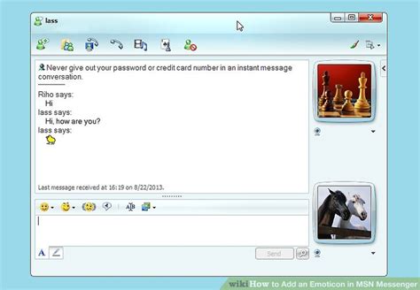 How To Add An Emoticon In Msn Messenger 13 Steps With Pictures