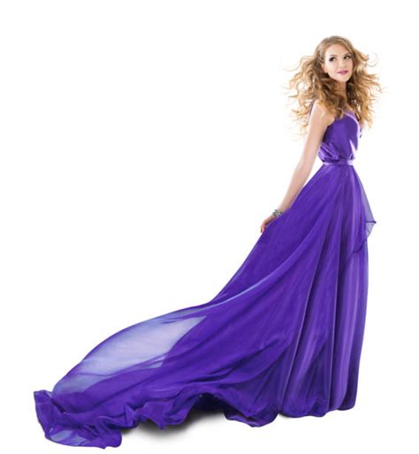 Purple Long Dress Stock Photos Pictures And Royalty Free Images Istock